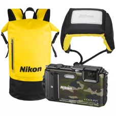 Фотоаппарат компактный Nikon Coolpix AW130 Camouflage Diving Kit - Аксессуары